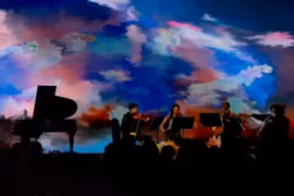 Resonant Augmenta is a piano quintet featuring an AI pianist. (Photo courtesy of Re.Imagine)