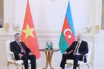 President of Azerbaijan welcomes and holds talks with Party General Secretary To Lam