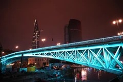 Artistic lighting gives Ho Chi Minh City vibrant night-time glow