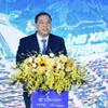 Permanent Deputy Prime Minister Pham Gia Tuc speaks at the ground-breaking ceremony (Photo: VNA)