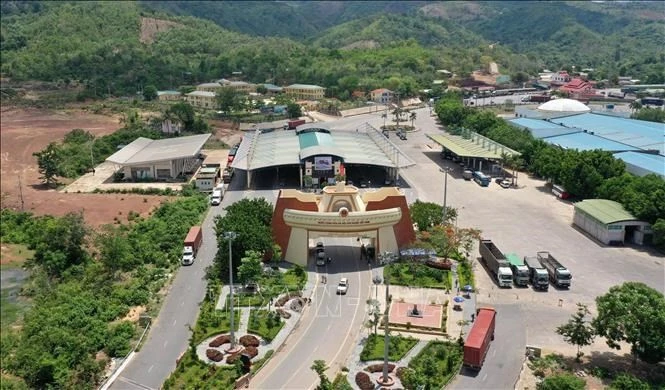 The Lao Bao border gate, Huong Hoa district, Quang Tri province. (Photo: VNA) 