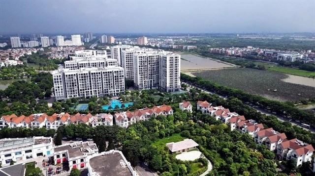 An apartment and villa complex in Ha Dong district, Hanoi. (Photo: VNA)