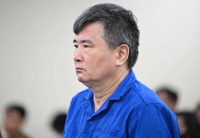 Defendant Nguyen Loc An at the court (Source: Vnexpress)