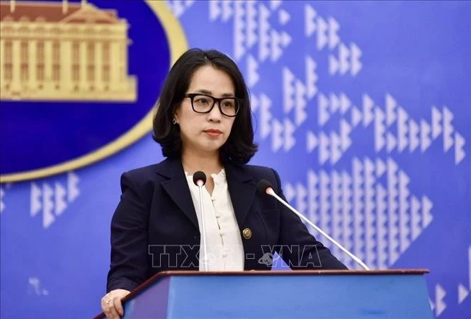 Spokesperson of the Ministry of Foreign Affairs Pham Thu Hang (Photo: VNA)