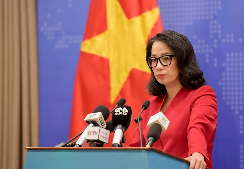 Spokeswoman of the Ministry of Foreign Affairs Pham Thu Hang (Photo: VNA)