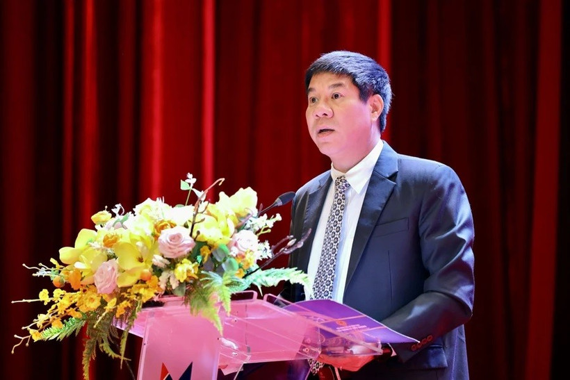 Huynh Van Chuong, Director of the Education Quality Management Agency under the Ministry of Education and Training, speaks at the event. (Photo: VNA)