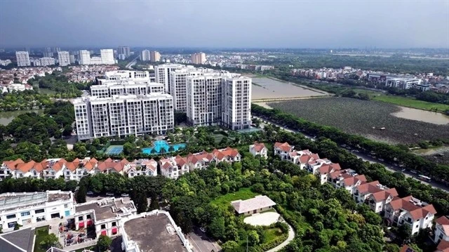  A newly developed residential complex in Long Bien district, Hanoi. (Photo: VNA)