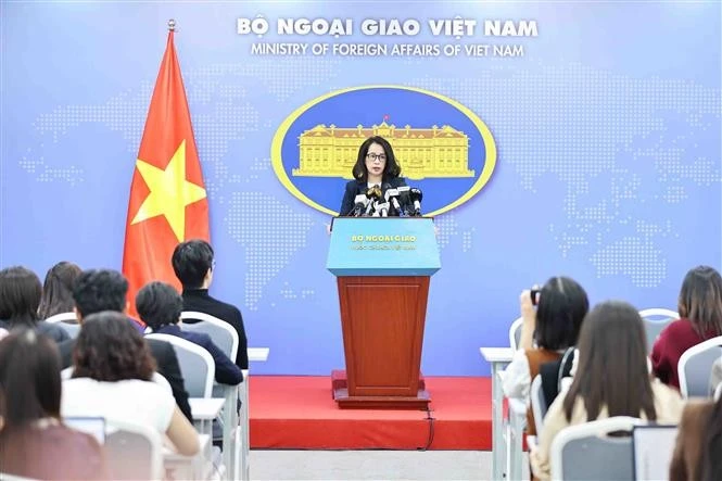 Spokeswoman of the Ministry of Foreign Affairs Pham Thu Hang. (Photo: VNA)