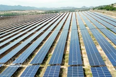 GELEX Ninh Thuan solar farm located in Phuoc Dinh commune, Khanh Hoa province. (Illustrative photo: VNA) 