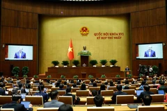 Party General Secretary To Lam delivers a speech at the opening sitting of the first session of the 16th National Assembly. (Photo: VNA) 
