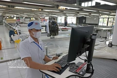 Garment exports contribute importantly to growth. (Photo: VNA) 