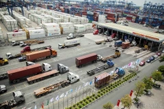 Import and export goods at Tan Cang Sai Gon. (Photo: VNA)