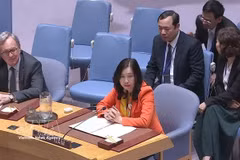 Vietnamese Deputy Foreign Minister Le Thi Thu Hang speaks at the United Nations Security Council (UNSC)’s High-Level Open Debate (Photo: VNA)