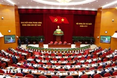 At the first session of the 14th Party Central Committee (Photo: VNA)