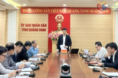 Vice Chairman of the People’s Committee of Quang Ninh province Nguyen Van Cong chairs the meeting regarding sustainable marine aquaculture development for 2026 (Photo: baoquangninh.vn)