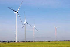 Wind turbines of the Hanbaram wind power project in Khanh Hoa province (Photo: VNA)