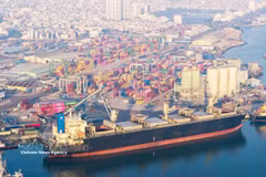 Quy Nhon Port, the principal import-export gateway for the Central Highlands and the starting point of Gia Lai province’s logistics network. (Photo: VNA)