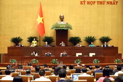 A view of the 16th National Assembly's first session (Photo: VNA)