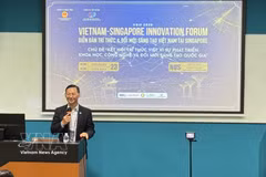 Vietnamese Ambassador to Singapore Tran Phuoc Anh addresses the Vietnam-Singapore Innovation Forum. (Photo: VNA)