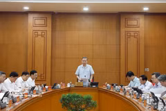 Party General Secretary and State President To Lam speaks at the meeting of standing members of the Steering Committee on science and technology development, innovation and digital transformation on May 25. (Photo: VNA)