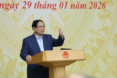 Prime Minister Pham Minh Chinh speaks at the 17th meeting of the Central Council for Emulation and Commendation for the 2021–2026 term (Photo: VNA)