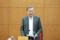 Party General Secretary To Lam speaks at the working session with representatives of central agencies, ministries and sectors to review the implementation of policies and mechanisms for those who rendered service to the revolution, as well as efforts to search for, recover and identify martyrs’ remains. (Photo: VNA)