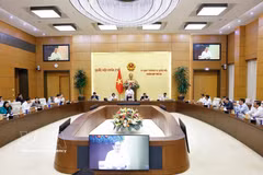 At the 55th session of the 15th National Assembly Standing Committee. (Photo: VNA)