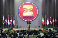 Party General Secretary To Lam delivers keynote policy speech at a ceremony in Jakarta to celebrate the 30th anniversary of Vietnam's accession to ASEAN (Photo: VNA)