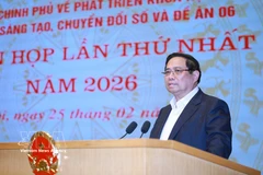 Prime Minister Pham Minh Chinh speaks at the first meeting in 2026 of the Government’s Steering Committee on science and technology development, innovation, digital transformation and Project 06 (Photo: VNA)