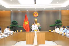 Deputy Prime Minister Le Tien Chau chairs several meetings to hear reports on the progress of the comprehensive review. (Photo: Ministry of Justice) 