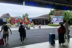 At the arrival terminal of I Gusti Ngurah Rai Airport Bali during the Mount Lewotobi Laki-laki eruption on March 21 (Photo: antaranews.com)