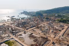 APEC 2027 infrastructure works under way at the Phu Quoc construction site in An Giang. (Photo: VNA)