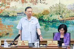 Party General Secretary and State President To Lam, a National Assembly deputy of Hanoi, speaks at the 16th National Assembly's first extraordinary session. (Photo: VNA)