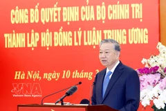 Party General Secretary To Lam speaks at the conference to announce the Politburo’s decision to establish the Central Theoretical Council for the 2026–2031 tenure. (Photo: VNA)