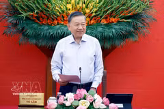Party General Secretary and State President To Lam speaks at the first meeting of the Central Steering Committee for Foreign Affairs and International Integration. (Photo: VNA)