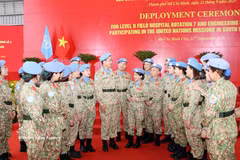 Since May 2014, more than 1,300 Vietnamese officers and professional soldiers have participated in UN peacekeeping activities in both individual and unit-based deployments. (Photo: VNA)