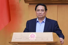 Prime Minister Pham Minh Chinh speaks at the Government’s regular meeting on November 8. (Photo: VNA)