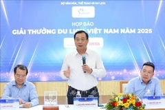 VNAT Director Nguyen Trung Khanh speaks at the press conference (Photo: VNA)