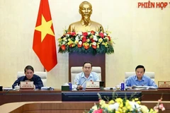 National Assembly Chairman Tran Thanh Man speaks at the session (Photo: VNA)