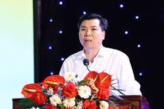 Nguyen Manh Cuong, Director of the provincial Department of Culture and Sports, speaks at the conference (Photo: VNA)