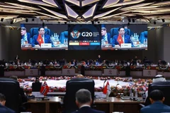 Prime Minister Pham Minh Chinh speaks at the G20 Summit’s third session on November 23. (Photo: VNA)