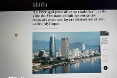 The article on Grazia says that more and more French retirees are choosing Da Nang as an ideal destination. (Photo: VNA)