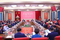 An overview of the first meeting of the Central Theory Council on March 17 (Photo: VNA)
