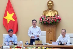 Minister of Industry and Trade Nguyen Hong Dien speaks at the conference. (Photo: VietnamPlus)