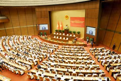 Delegates attend a conference to disseminate and implement the Politburo’s Resolution on carrying out the foreign policy orientations set forth by the 14th National Party Congress. (Photo: VNA)