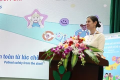 Jenifer Horton, Deputy Representative of the World Health Organisation (WHO) in Vietnam, speaks at the ceremony in Hanoi on September 17. (Photo: VietnamPlus)