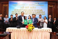 Leaders of the Tay Ninh provincial People’s Committee and Thanh Thanh Cong – Bien Hoa JSC (TTC AgriS) sign an MoU on comprehensive agricultural cooperation. (Photo: VNA) 