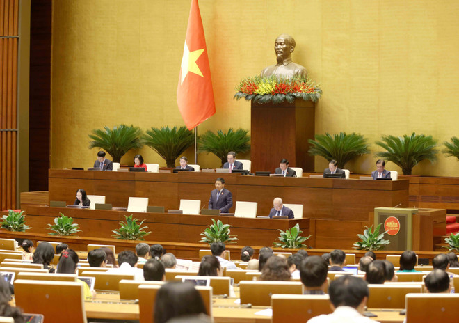 The 15th National Assembly opens its Q&A session on June 19. (Photo: VNA) vna-potal-quoc-hoi-chat-van-nhom-van-de-thuoc-linh-vuc-tai-chinh-8100158.jpg