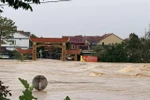 Flooding on Giang street in Huong Son, Ha Tinh province, at 6:20 am on September 29, 2025. (Photo: VNA)
