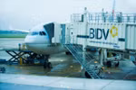 An aeroplane at the international terminal of Da Nang Airport. (Photo courtesy of AHT)
